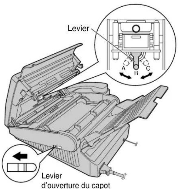 PANASONIC KXFP300BL - Le document ne pénètre pas dans l'alimentateur ou plusieurs pages y pénètrent simultanément - 1