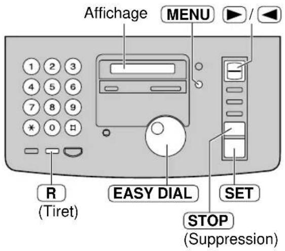 PANASONIC KXFP185BL - Programmation de votre numero d'appoint - 1