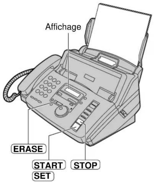 PANASONIC KXFP185BL - Effacement des announces personnelles enregistrées - 3