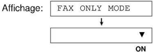 PANASONIC KXFP185BL - Activation du mode FAX ONLY - 1