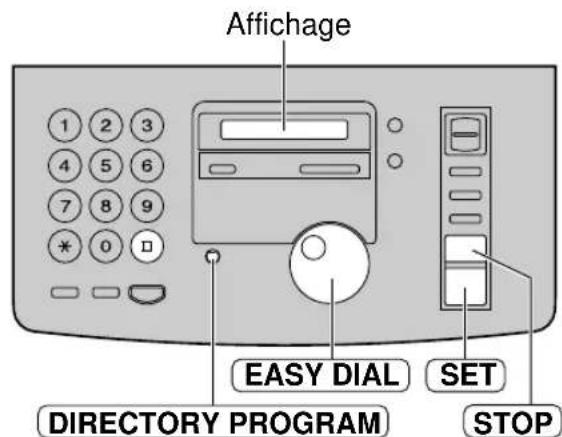 PANASONIC KXFP185BL - Effacement d'un correspondant programme dans la mémoire de diffusion - 1