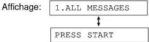 PANASONIC KXFP185BL - Effacement de tous les messages - 1