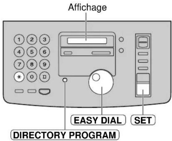 PANASONIC KXFP181BL - Ajout d'un nouveau correspondant à la mémoire de diffusion - 1