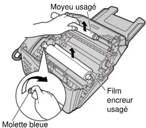 PANASONIC KXFP181BL - Remplacement du film encreur - 3