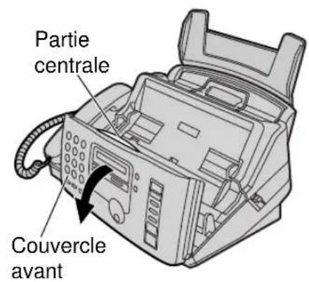 PANASONIC KXFP181BL - Remplacement du film encreur - 1