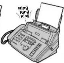 PANASONIC KXFP181BL - Réglage de l'appareil pour la réception de télécopies = - 3