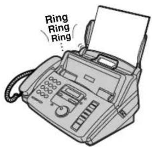 PANASONIC KXFP181BL - Lors de la réception de télécopies: - 1