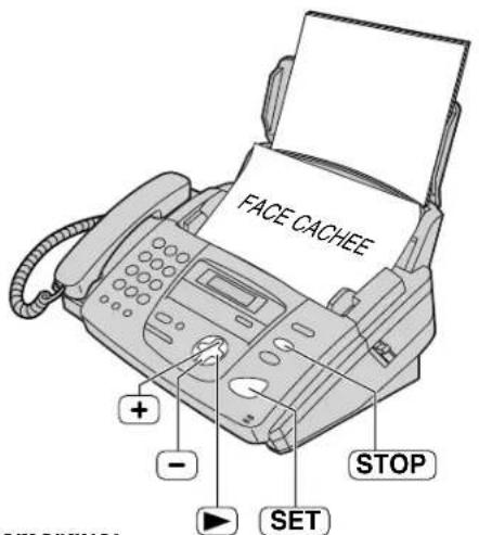 PANASONIC KXFP155BF - Envoi d'un même document à des correspondants pré-programmées - 1