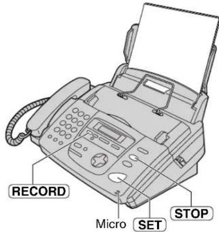 PANASONIC KXFP155BF - Message que vous laissez pour vous-même ou pour d'autres personnes - 1