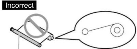 PANASONIC KXFP145BL - Installation du ruban encreur - 7