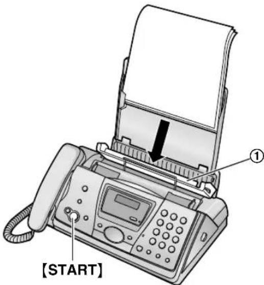 PANASONIC KXFP145BL - Si le papier d'enregistrement n'a pas été correctement introduit dans l'appareil - 1