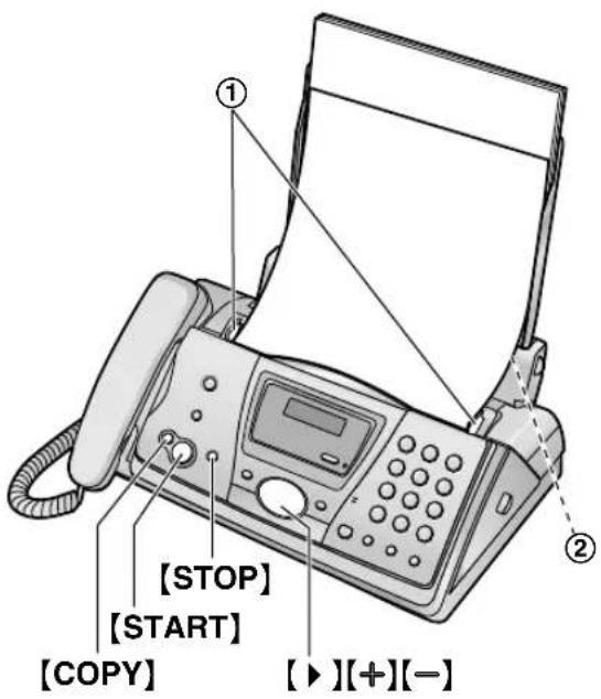PANASONIC KXFP145BL - Réaliser une photocopie - 1