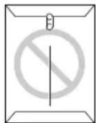 PANASONIC KXFLB750BL - N'essayez pas d'imprimer sur les types d'enveloppés suivants (vous risqueriez d'endommager le télécopieur): - 1