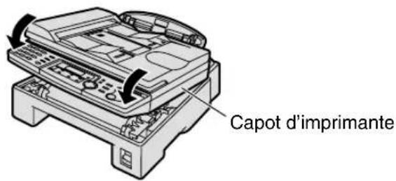PANASONIC KXFLB750BL - Déblocage du verrou de transport - 2
