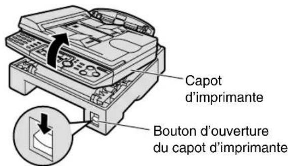 PANASONIC KXFLB750BL - Déblocage du verrou de transport - 1
