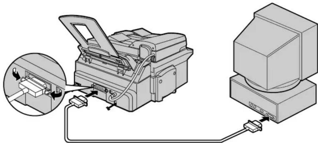 PANASONIC KXFLB750BL - Connexion à un ordinateur - 1