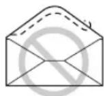 PANASONIC KXFLB750BL - N'employez pas d'enveloppes représentant les caractéristiques suivantes (sinon, vous risquiez de cause des bourages): - 2