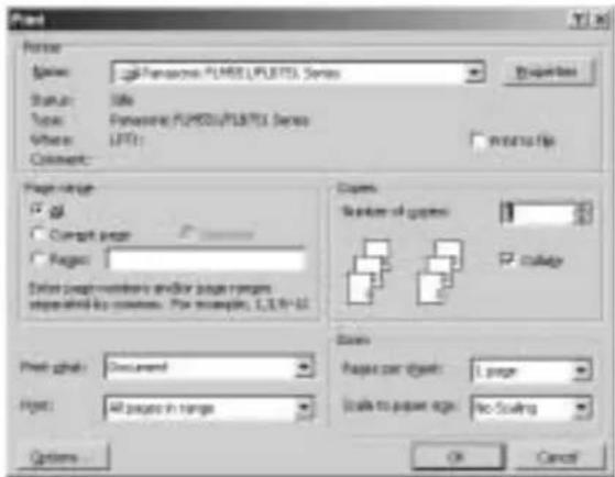PANASONIC KXFLB750BL - Impression à partir des applications de Windows - 1