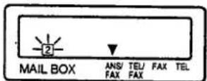 PANASONIC KXF2710 - Lecture des messages enregistrés dans la boîte aux lettres - 1