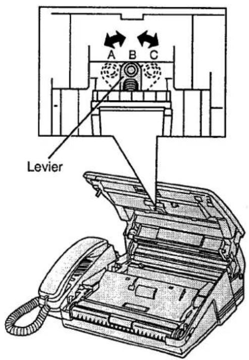 PANASONIC KXF2710 - Réglage de la pression de l'alimentateur - 1