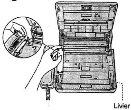 PANASONIC KXF2710 - Mise en place des piles - 1