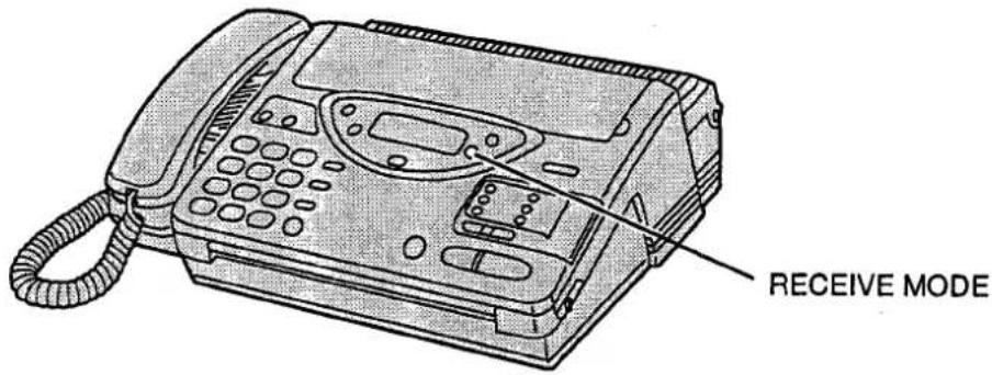 PANASONIC KXF2710 - Sélection du mode de réception - 1