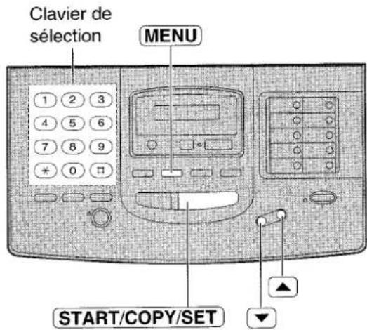 PANASONIC KXF1820 - Définition du nombre de sonneries pour la reconnaissance silencieuse du fax - 1