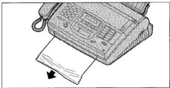 PANASONIC KXF1820 - Lorsque le bourrage s'est produit pres de la sortie du papier imprimé - 2