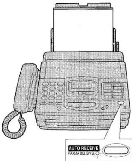 PANASONIC KXF1820 - Définition de la réception de messages téléphoniques et de documents - 1