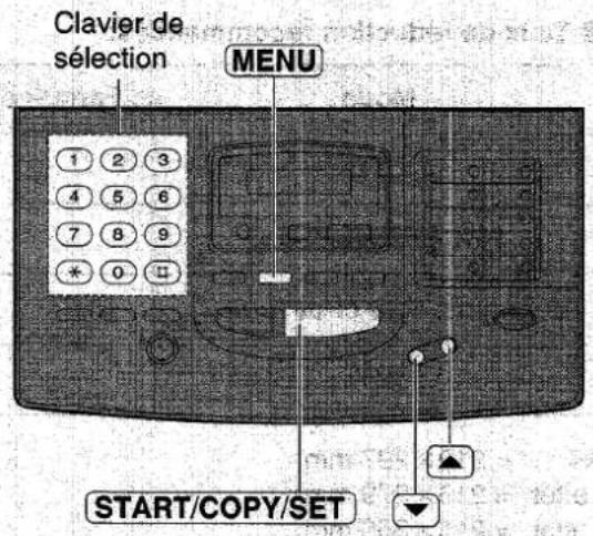 PANASONIC KXF1820 - Modification du contraste de l'écran - 2