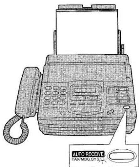 PANASONIC KXF1820 - Définition du mode FAX - 1