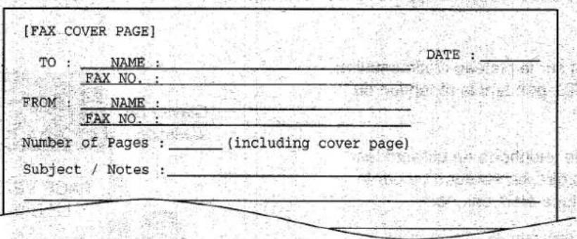 PANASONIC KXF1820 - Exemplé d'une page de couverture - 1