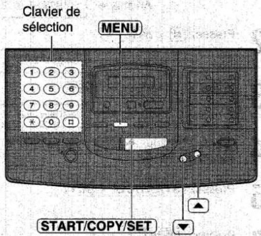 PANASONIC KXF1820 - Définition de la détction de la voix - 1