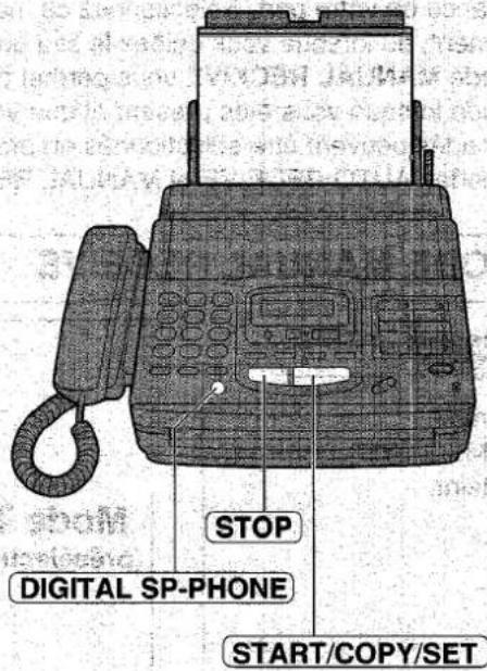 PANASONIC KXF1820 - Pour vous permettre de repondre manuellement a tous les    appels (mode TEL) - 1