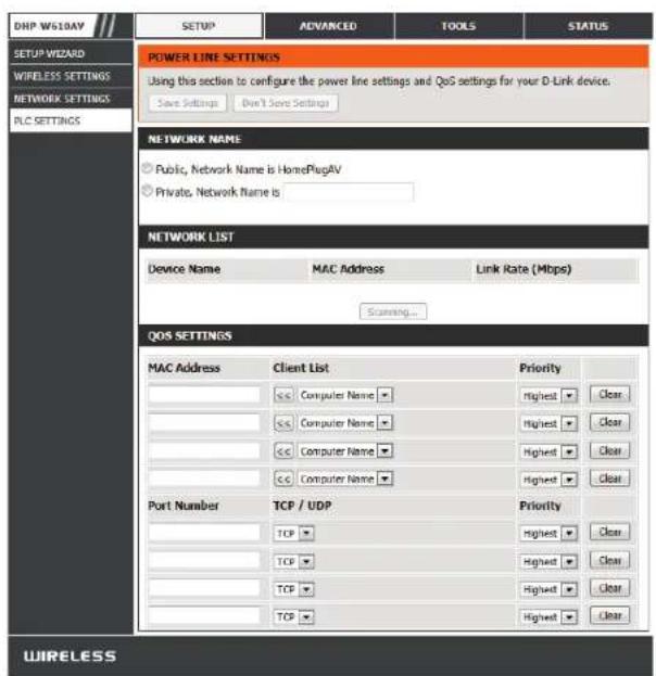 D-LINK DHPW611AV - LAN SETTINGS - 1