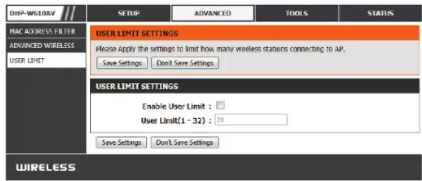 D-LINK DHPW611AV - User Limit (Limineteutilisateur) - 1