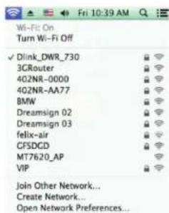 D-LINK DHPW611AV - Connexion à un réseau sans fil Utilisation du SE Mac - 4