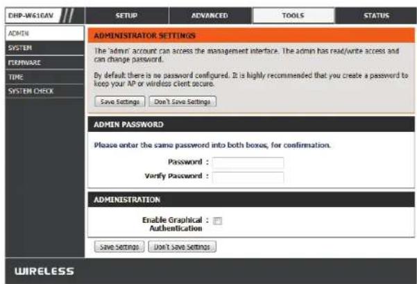 D-LINK DHPW611AV - Admin - 1
