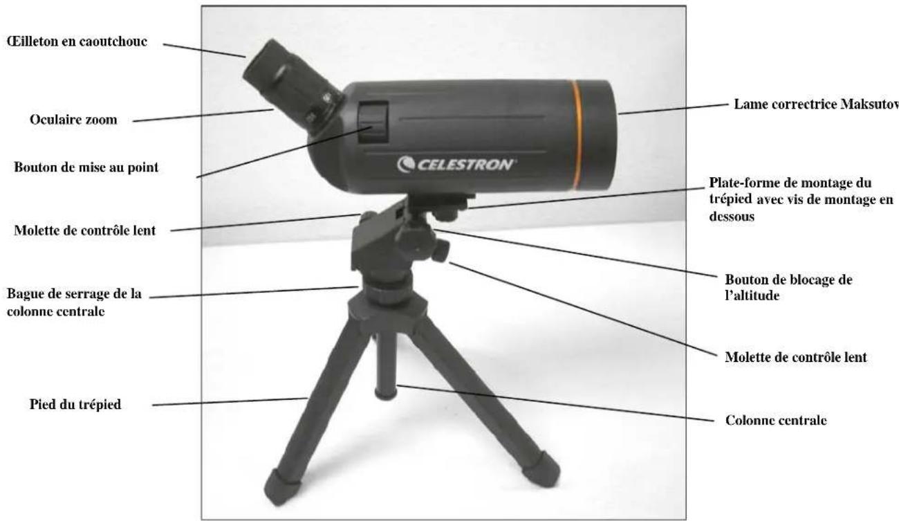 CELESTRON C70 Mini Mak - Modèle n° 52238 Longue-vue Mini Mak C70 Manuel de l'utilisateur - 1