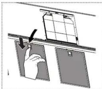 FRANKE FS TS 606 W XS - Sustitución del filtró de eliminación de olores - 2