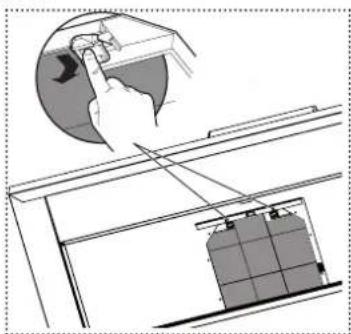 FRANKE FS TS 606 W XS - Trocar o filtro de cheiros - 3