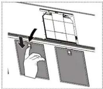 FRANKE FS TS 606 W XS - Trocar o filtro de cheiros - 2