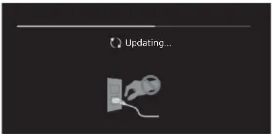 SONY KD49XG9005 - Quando surge a mensagem [Está disponível uma nova atualização de software do sistema de TV...]. - 1