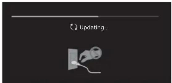 SONY KD49XG9005 - Om meddelandet [En ny programuppdatering för TV-systemet finns tillgänglig...] visas. - 1