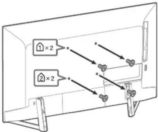 SONY KD49XG9005 - Vidaları televizyonunun arkasından sökün. - 1