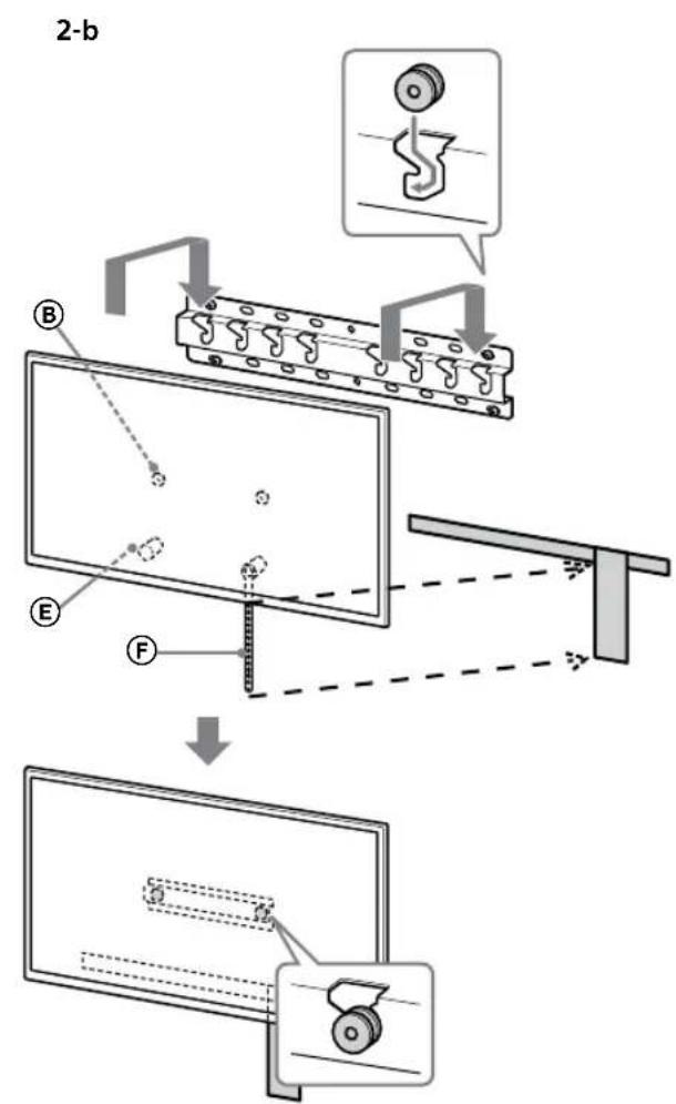 SONY KD55XG8096 - Asenna television jalustaan tai jalustan sovittimeen. - 4