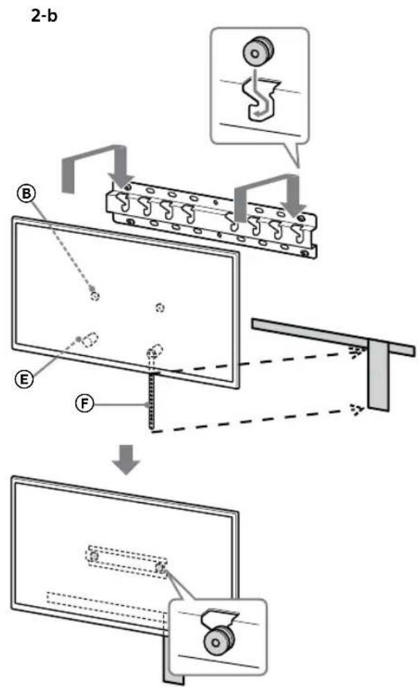 SONY KD55XG8096 - Instale el televisor en la base o el adaptor de la base. - 4