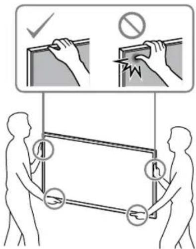 SONY KD43XG8096 - Installer TV'et på basen eller baseadaptereren. - 1