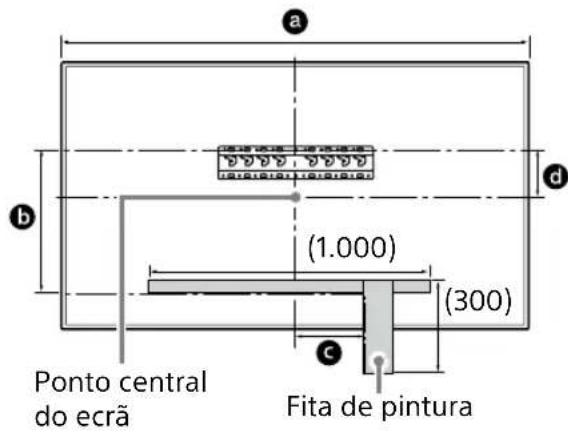 SONY KD43XG8096 - Marque a localização da instalação na parede. - 1
