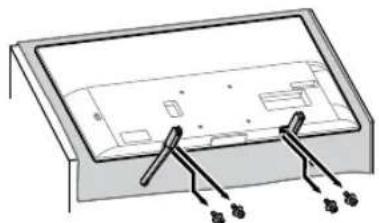 SONY KD43XG8096 - Odmontujte stolni stojan od televizoru. - 1